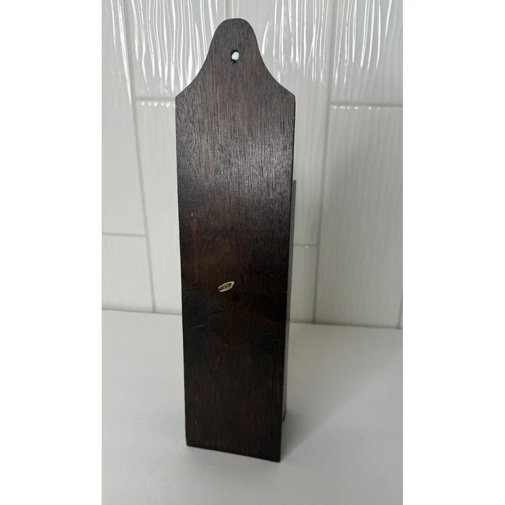 VTG Wooden Matchstick Holder Long Matchsticks Fireplace Eagle Early American